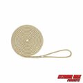 Extreme Max Extreme Max 3006.2138 BoatTector Double Braid Nylon Dock Line - 5/8" x 30', White & Gold 3006.2138